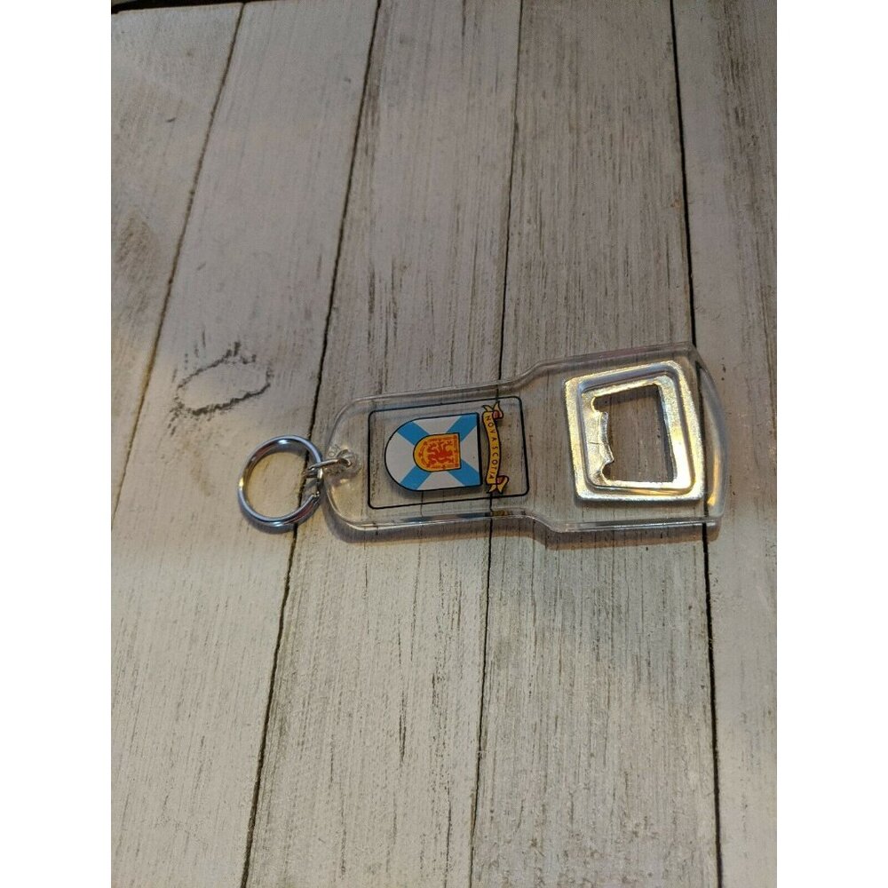 Vintage Nova Scotia Souvenir Bottle Opener Key Ring
